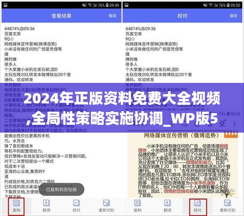 2024年正版资料免费大全视频,全局性策略实施协调_WP版5.842-8