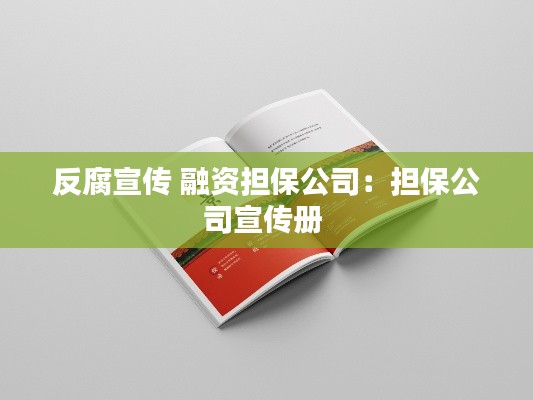 反腐宣传 融资担保公司：担保公司宣传册 