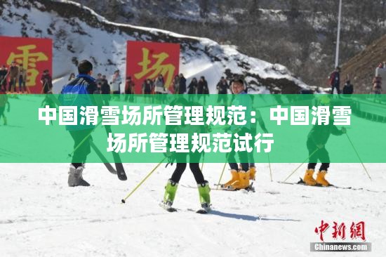 中国滑雪场所管理规范：中国滑雪场所管理规范试行 