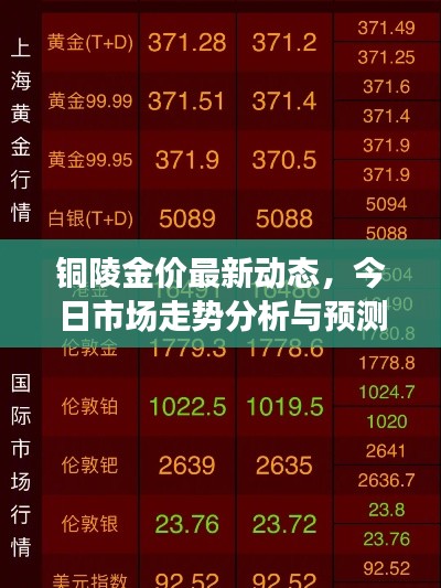 铜陵金价最新动态，今日市场走势分析与预测