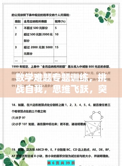 数学难题专题训练，挑战自我，思维飞跃，突破界限探索！